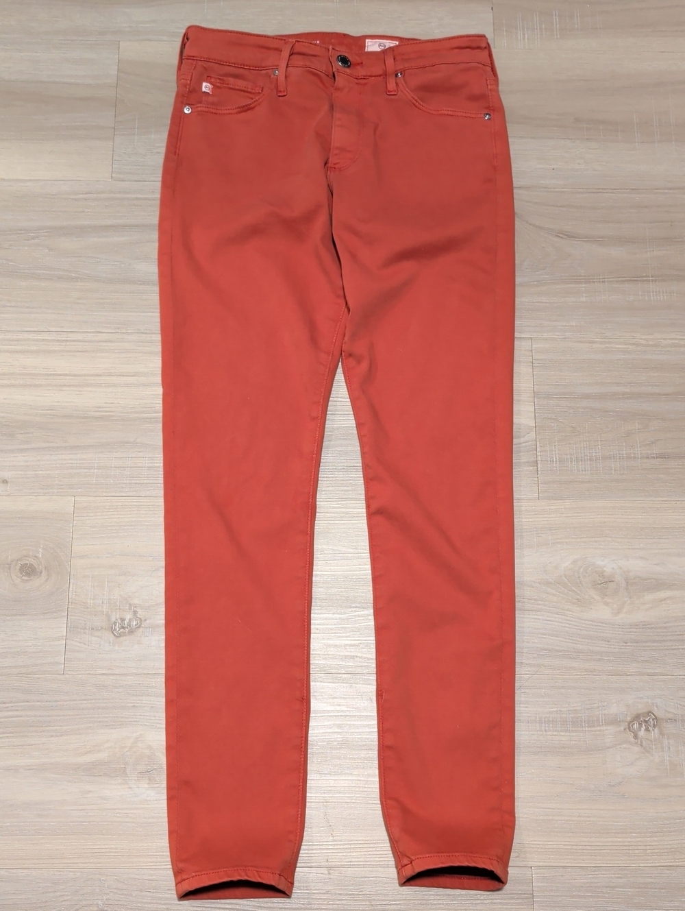 AG Adriano Goldschmied 26R Waist- US Size 2 -Slim Fit Orange Skinny Pants